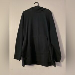 Fabletics Slit Side Black Hoodie
